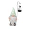 Infinity Infinity Multicolored Iron.14 in. H Gnome Figurine with Solar Lantern Outdoor Decoration, PK4 1018-2104031 - alternate 1